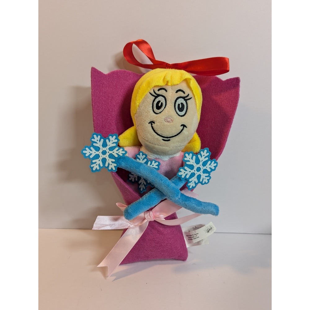 The Grinch Dr‎ Seuss 10" Plush Bouquet Cindy Lou Who Christmas Snowflake Snow